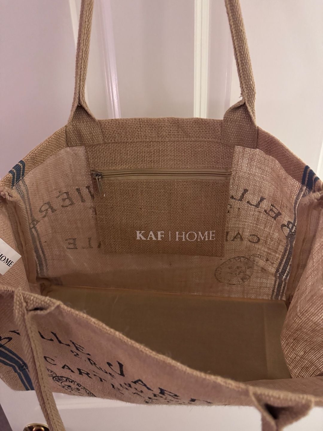 Kaf Home Belle Jardiniere Jute Market Tote Bag 4