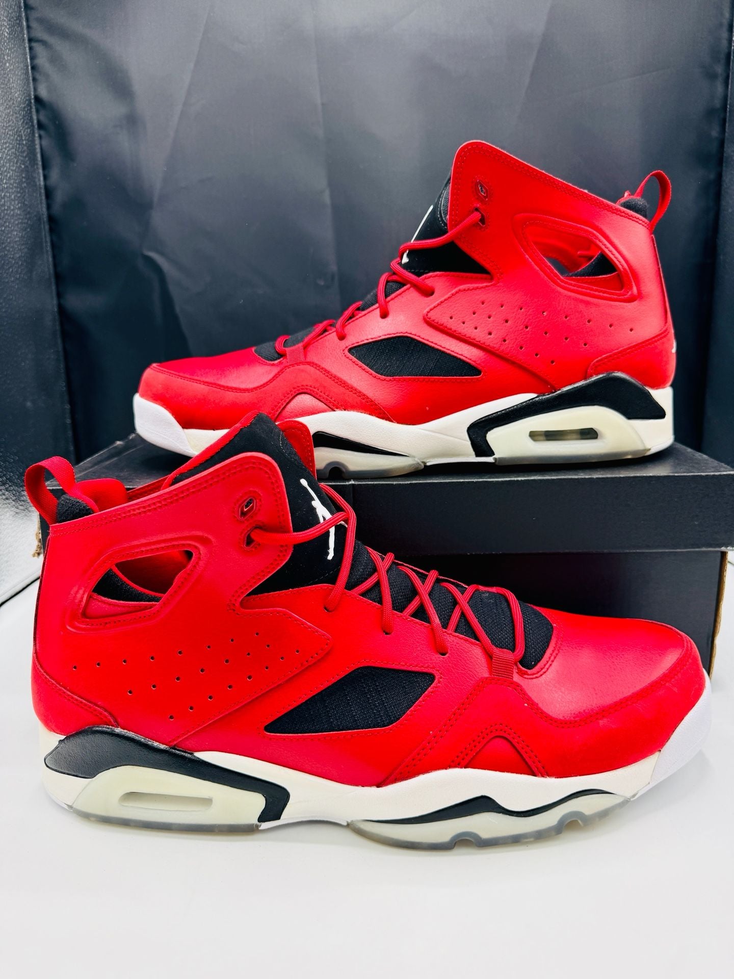 Jordan Flight Club '91 Size 13 Gym Red White Black 555475-600 Brand New!! 2