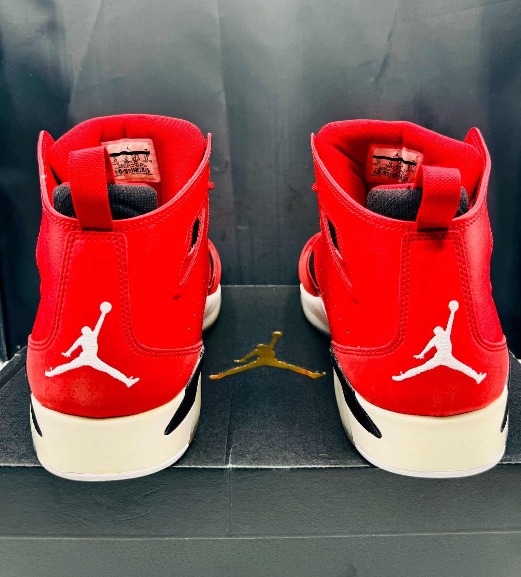 Jordan Flight Club '91 Size 13 Gym Red White Black 555475-600 Brand New!! 4
