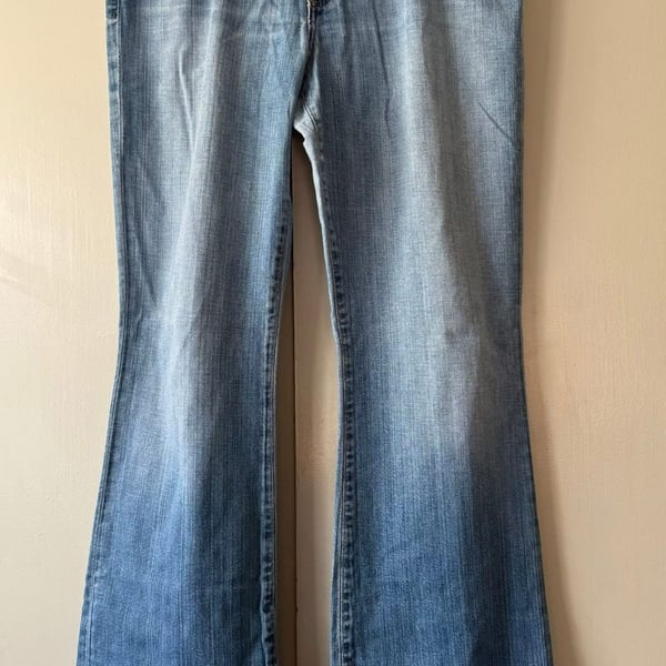 AG Adriano Goldschmied Light Wash Flare Jeans Size 32 Regular