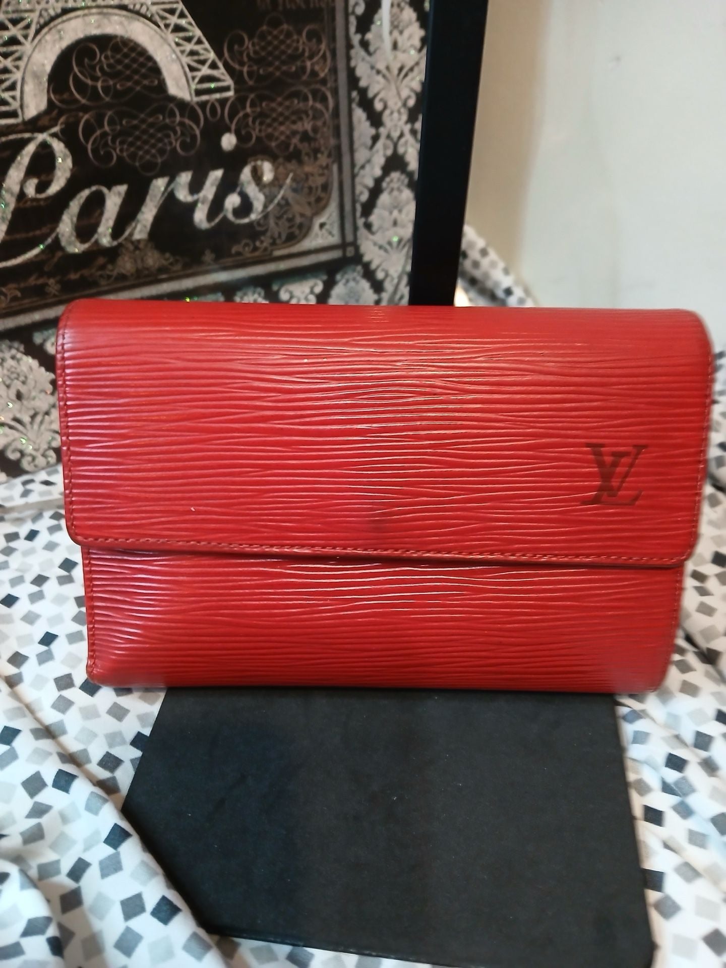 Louis Vuitton Porte Trésor Red Epi Leather Wallet 2