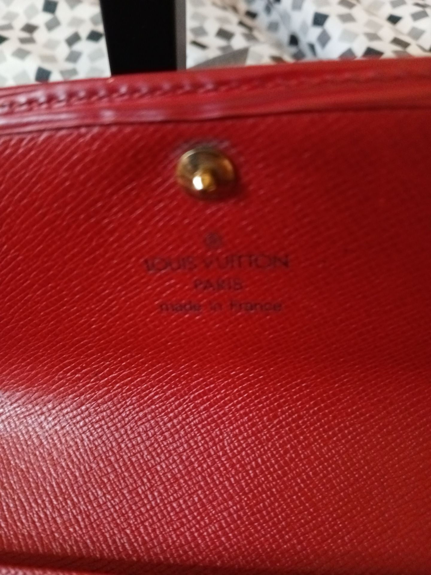 Louis Vuitton Porte Trésor Red Epi Leather Wallet 4