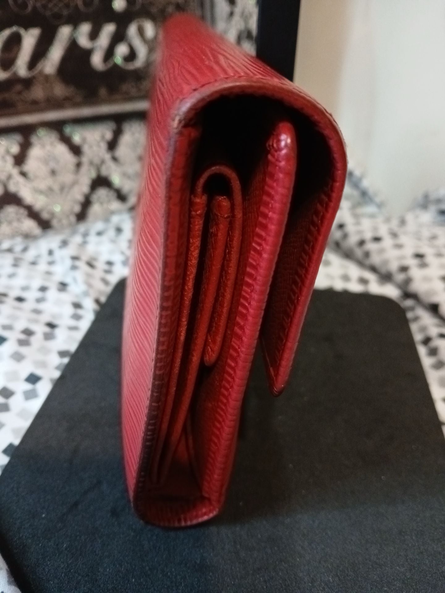 Louis Vuitton Porte Trésor Red Epi Leather Wallet 10