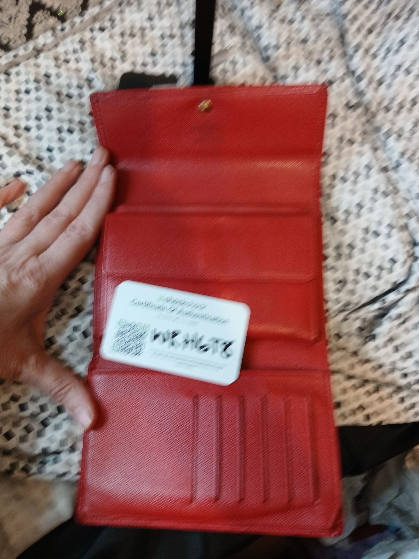 Louis Vuitton Porte Trésor Red Epi Leather Wallet 11