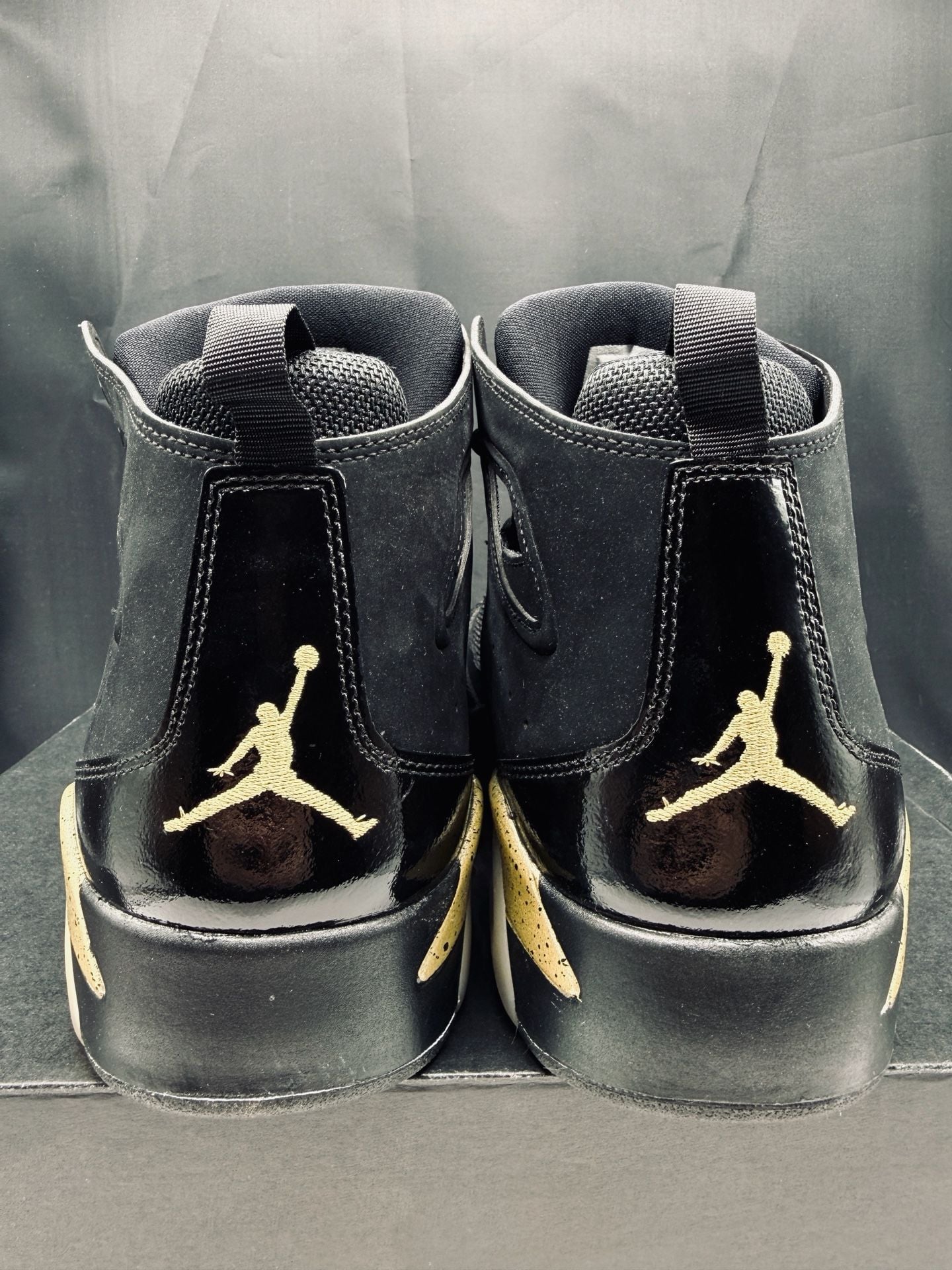 Jordan Flight Club 91 Size 12 Black Metallic Gold 555475-031 Brand New!! 5