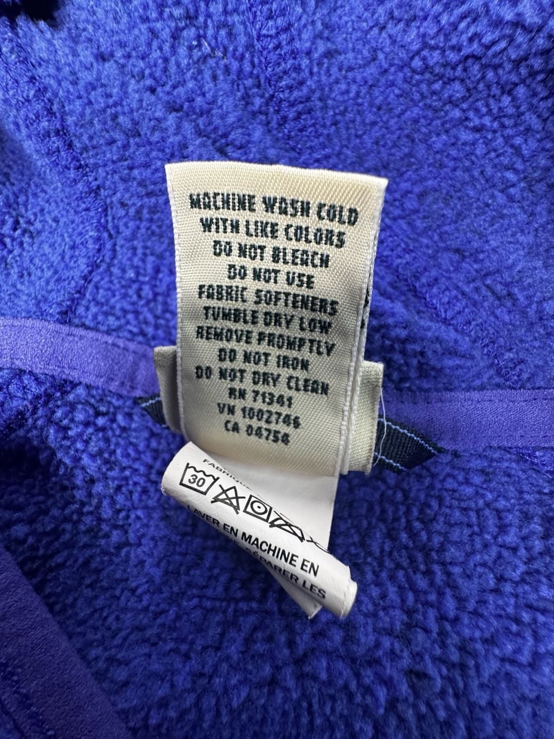 L.L. Bean Kids Sweater Fleece Hooded Jacket Size M 10-12 Purple 7