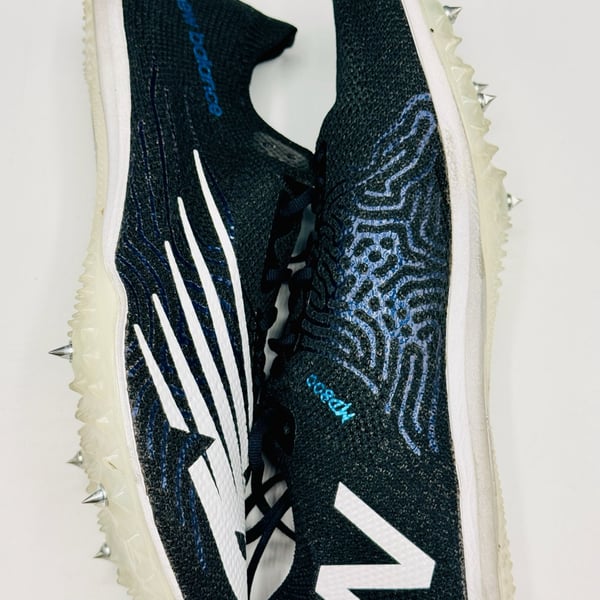 New Balance MMD800X7 Track Spikes Size 9 Black Running Shoes used 1X