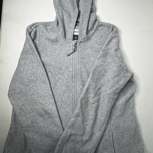Magellan Outdoors Fleece Full Zip Hoodie Size XL Gray