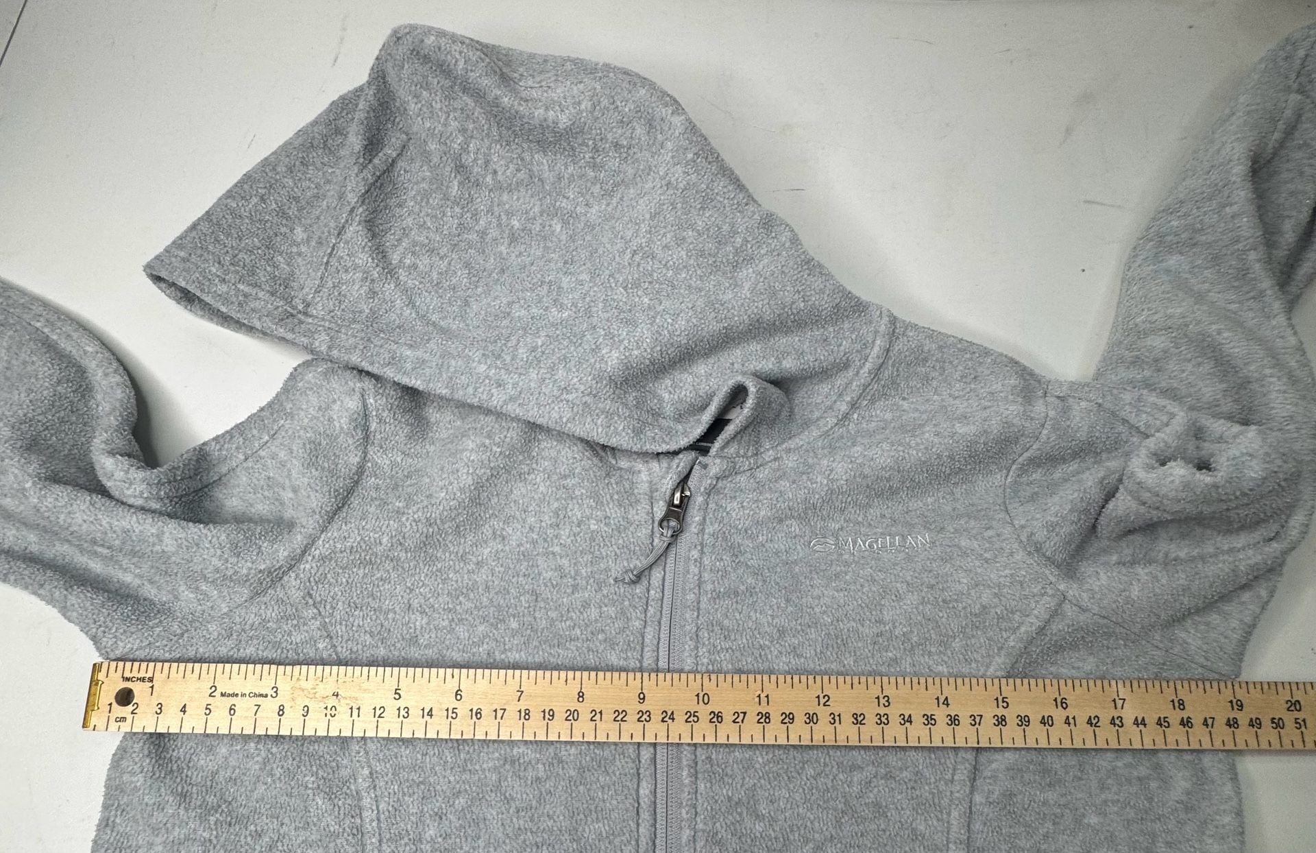 Magellan Outdoors Fleece Full Zip Hoodie Size XL Gray 4