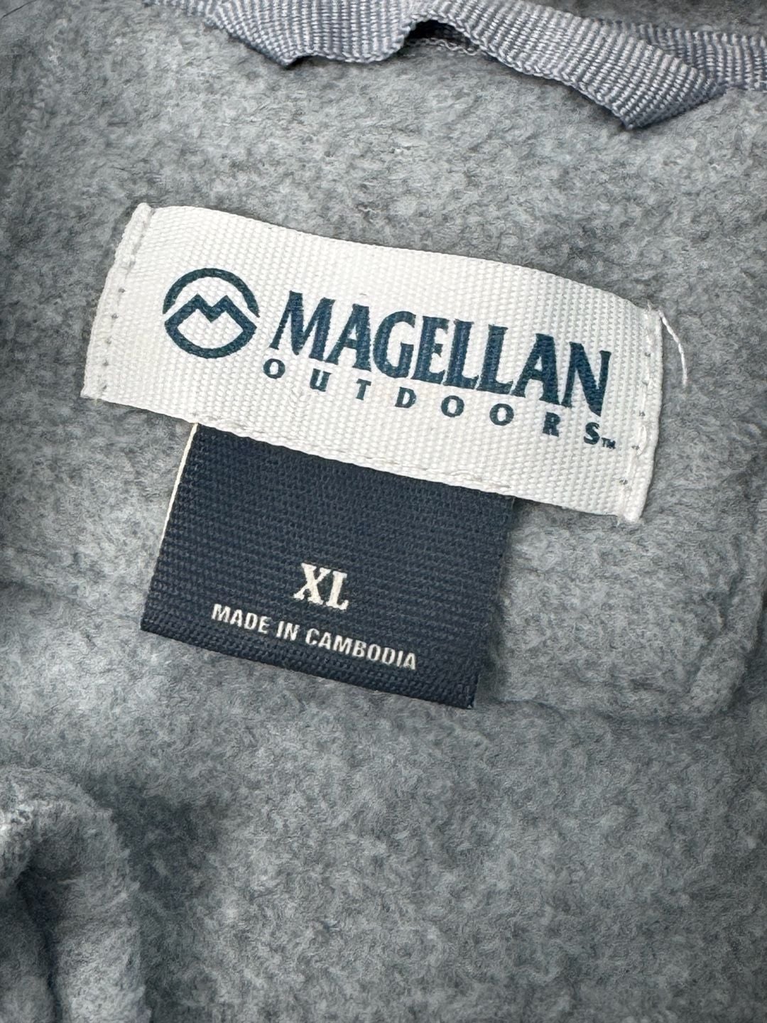 Magellan Outdoors Fleece Full Zip Hoodie Size XL Gray 5
