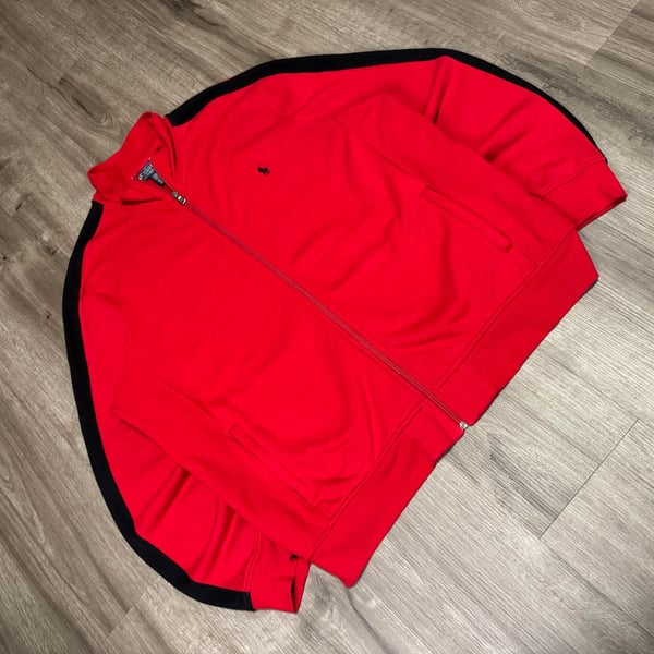 Vintage 90s Polo Ralph Lauren Red Track Jacket Full Zip