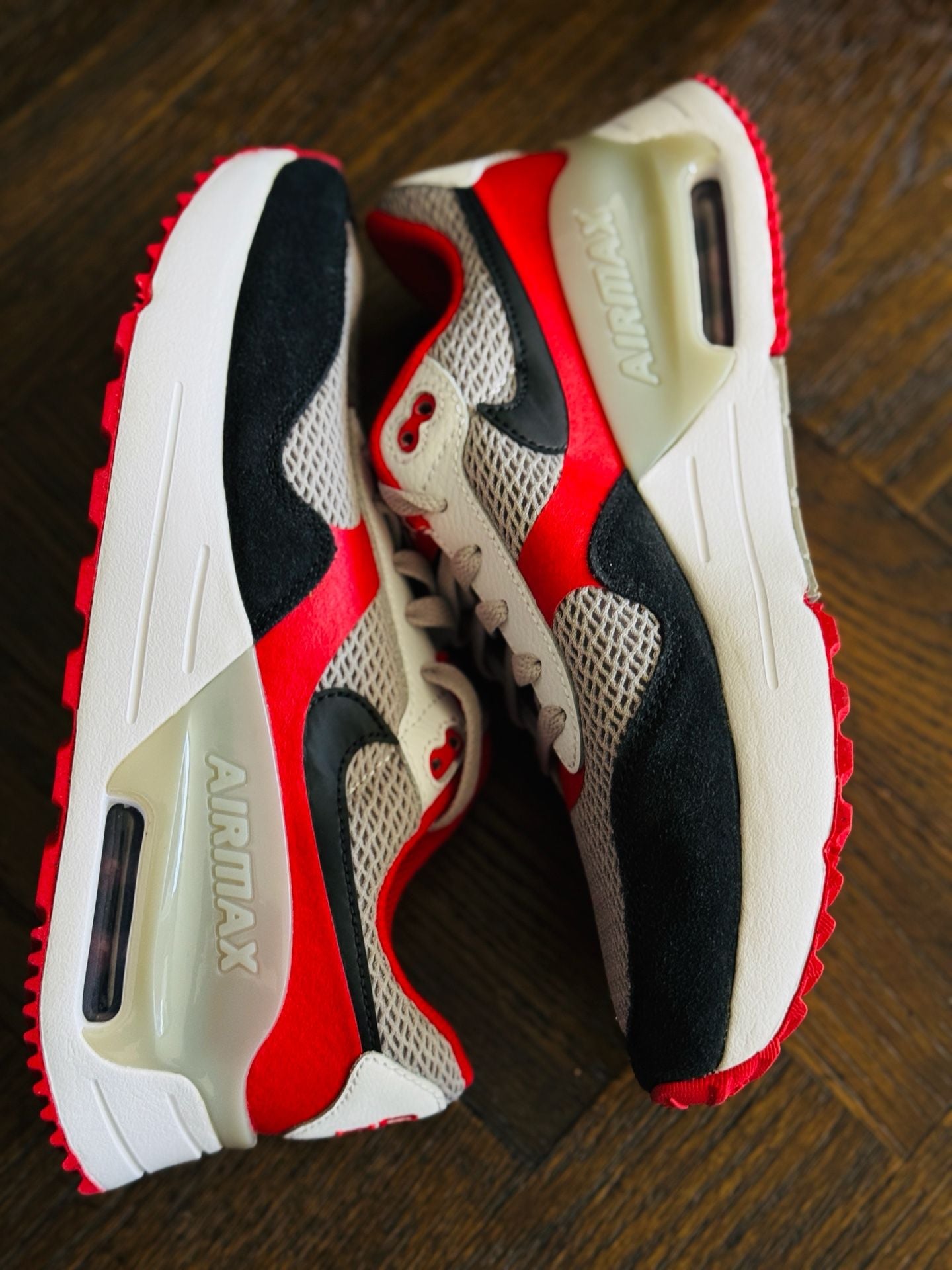 Nike Air Max SYSTM Ohio State Size 6 men / 7.5 WMNS DZ7741-001 Red/BLK New!! 9