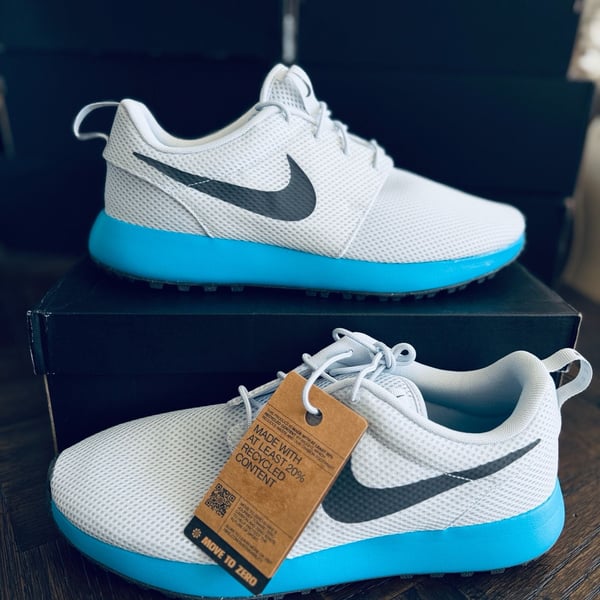 Nike Roshe Golf Next Nature Size 12 Grey Blue Lightning DV1202-004 Brand New!