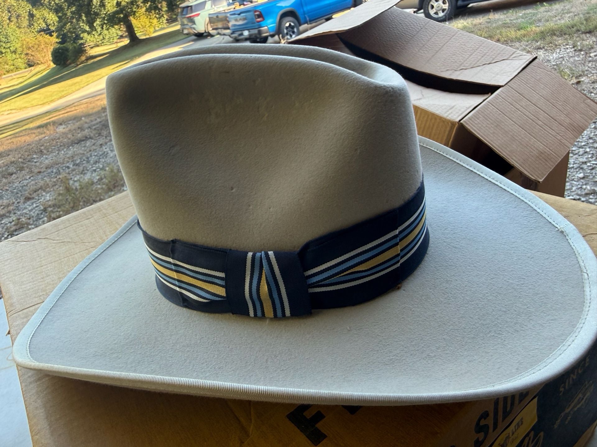 American Hat Co. Frontier Line Cowboy Hat Silver Belly Felt 8