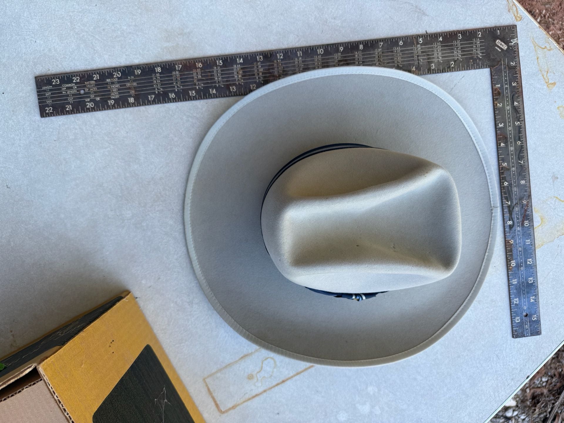 American Hat Co. Frontier Line Cowboy Hat Silver Belly Felt 11