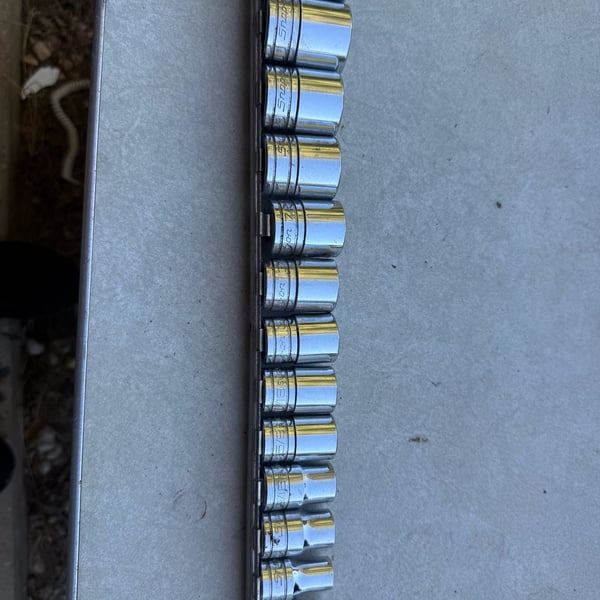 Snap-On Socket Set 3/8 Inch to 1-1/4 Inch SAE 1/2 Inch Drive