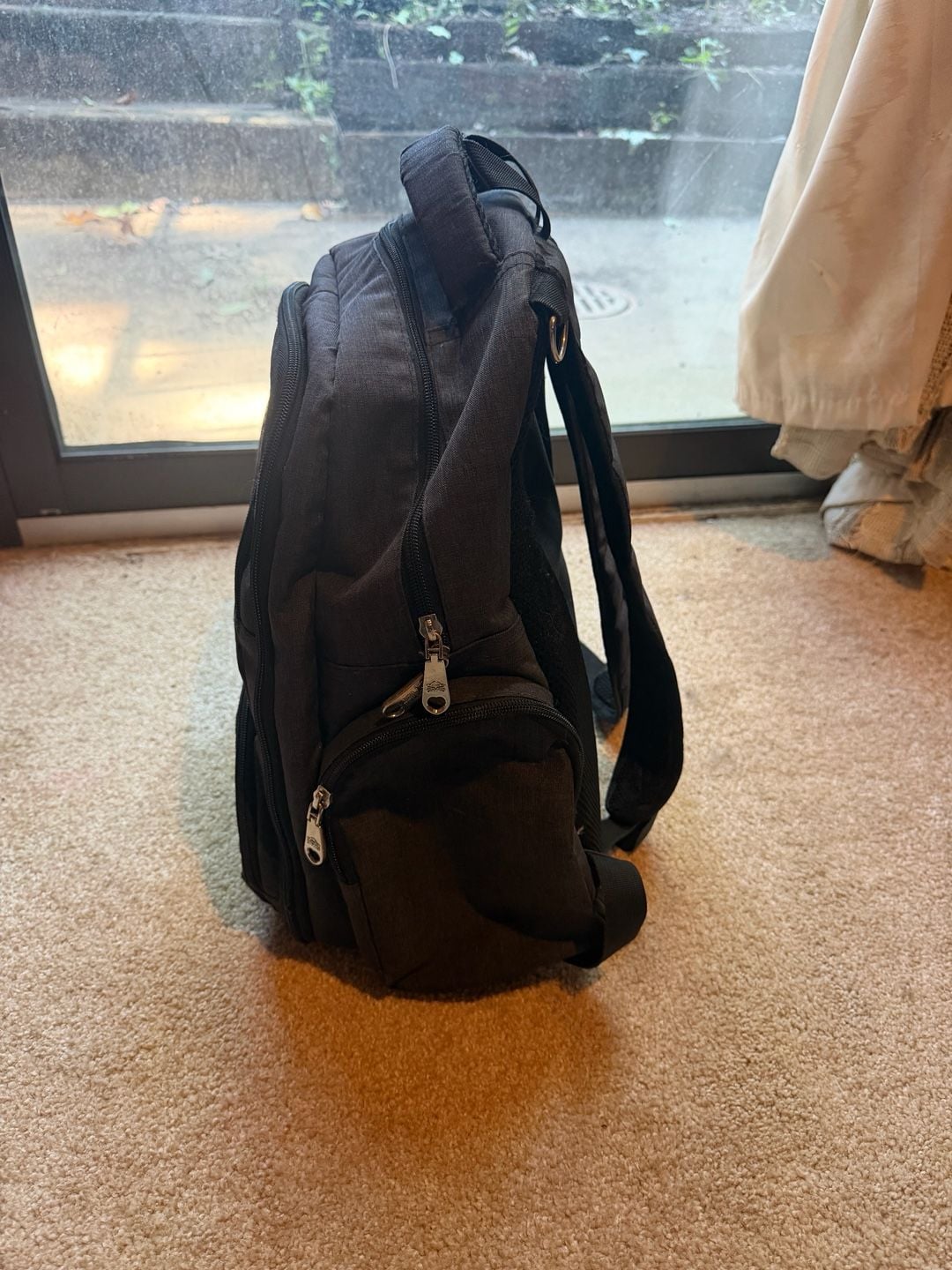 Qimiaobaby Diaper Bag Backpack Black Multi-Pocket 6