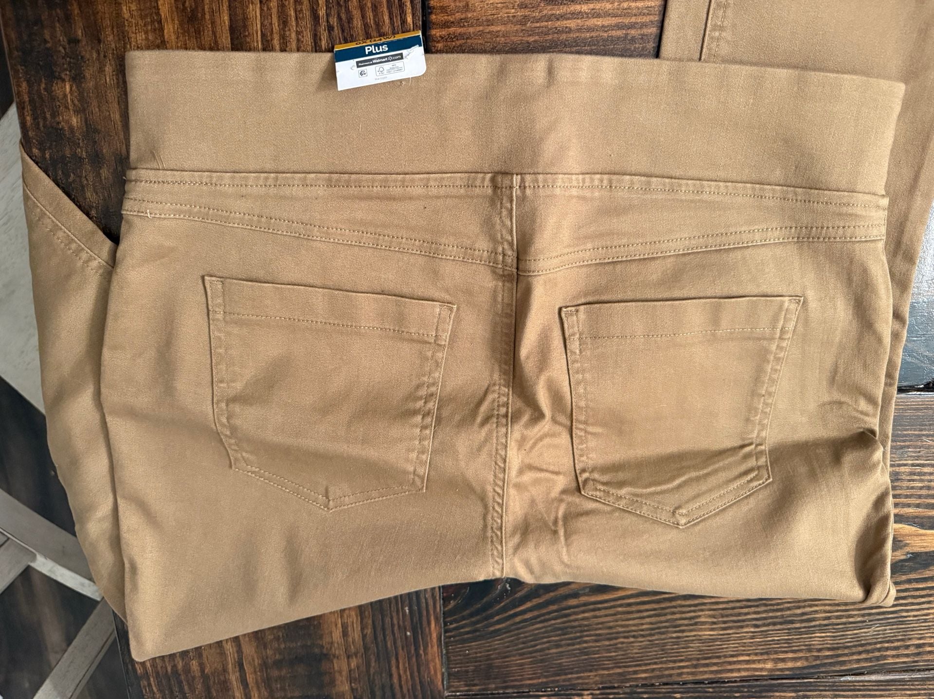 Time And Tru Plus Ts Jegging Size 0X 14W Brown Pull On Pants 4