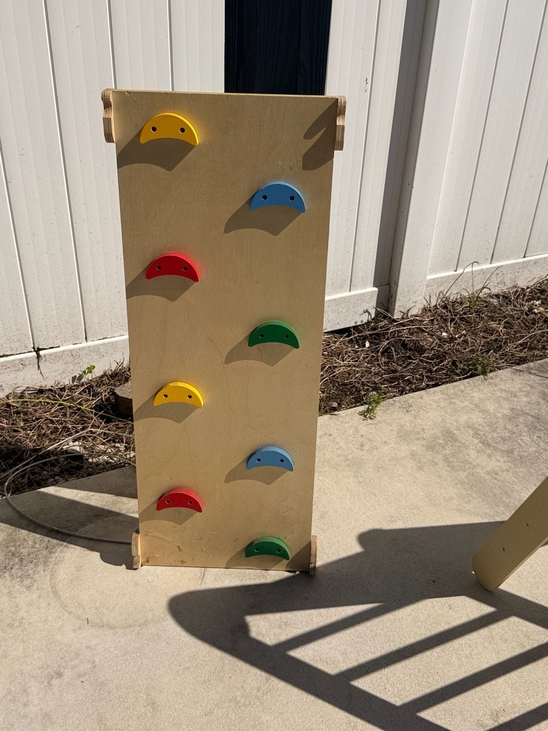 Wooden Pikler Triangle Arch and Ramp Set Rainbow Climber 6