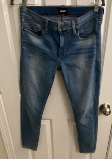 Hudson Crop Krista Super Skinny Jeans Size 28 Blue Denim 7
