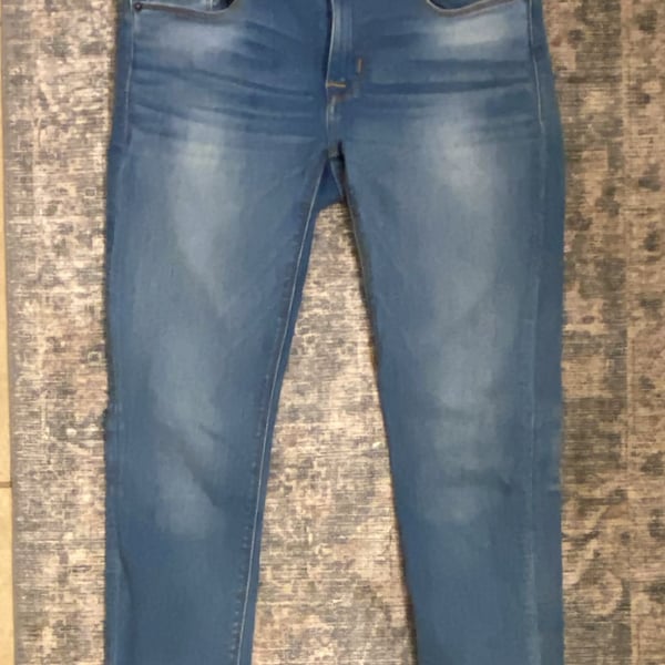 Hudson Crop Krista Super Skinny Jeans Size 28 Blue Denim