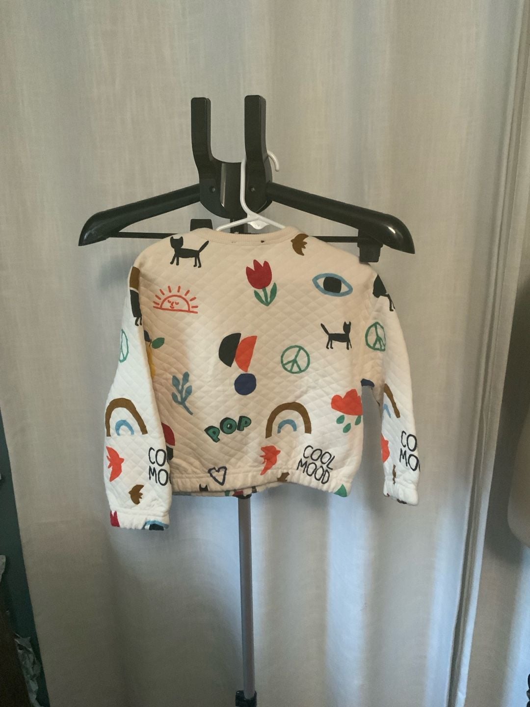 Monoprix Quilted Zip Jacket Girls Size 3 Ans 3