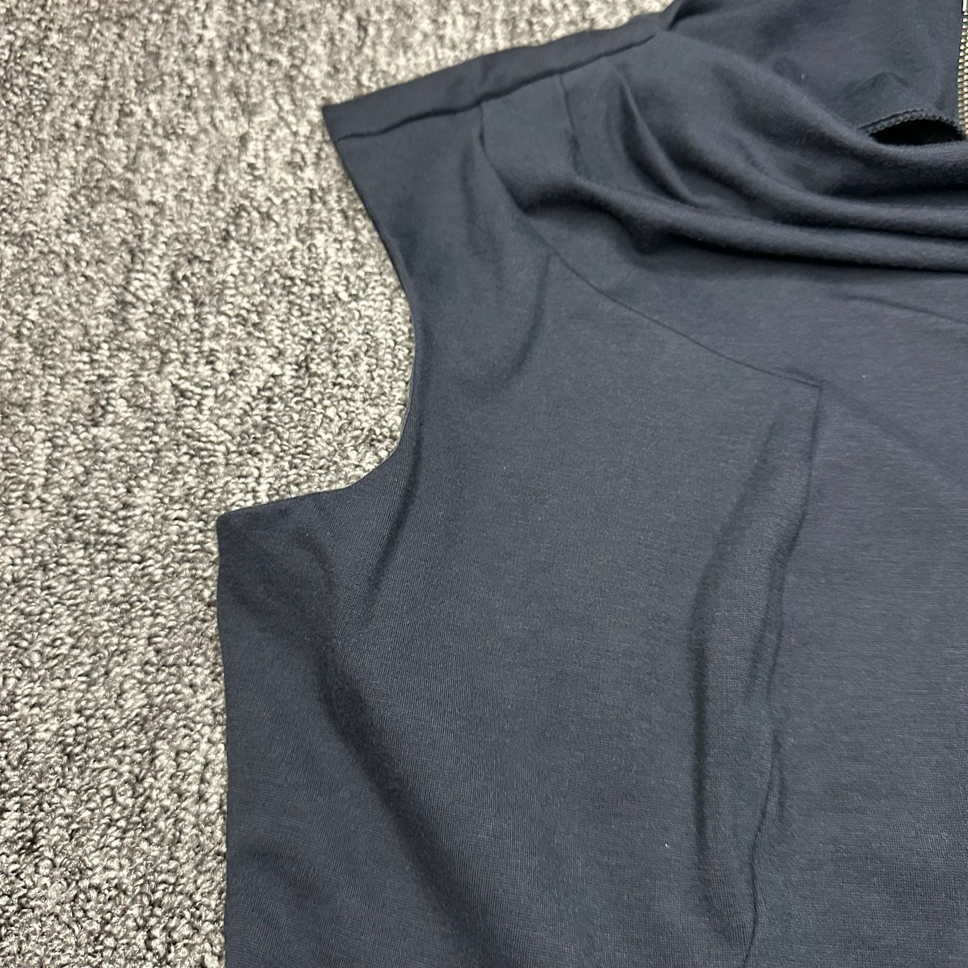Ann Taylor Cowl Neck Dress Size 12 Blue Sleeveless NWOT 5