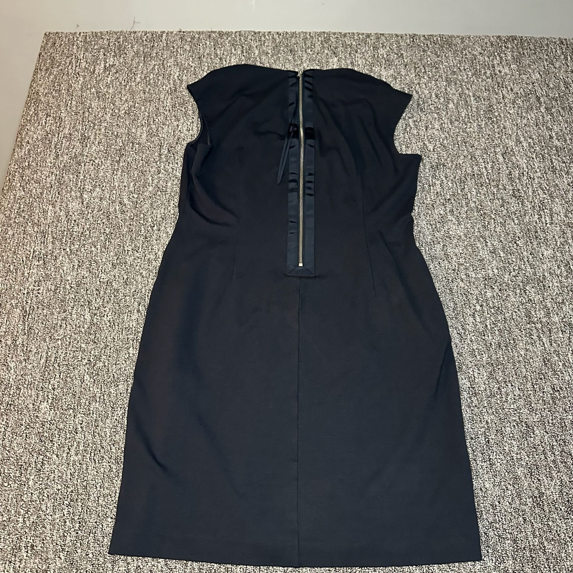 Ann Taylor Cowl Neck Dress Size 12 Blue Sleeveless NWOT 9