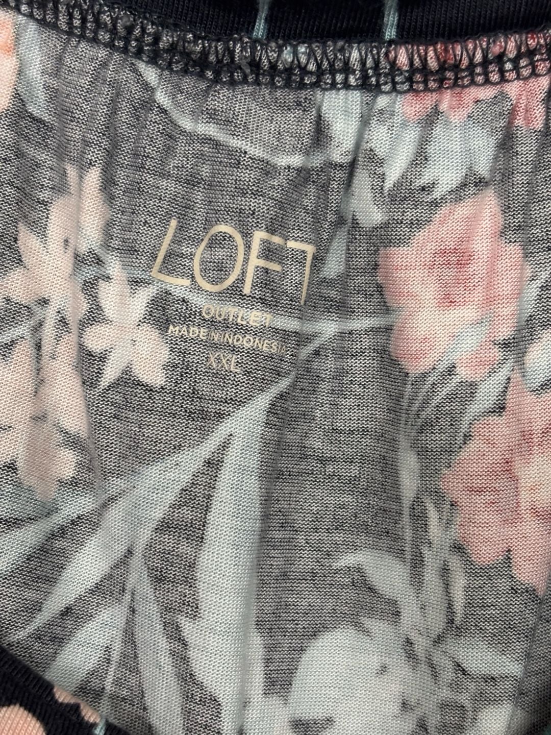 Loft Outlet Tank Top Size XXL Floral Print Sleeveless 6