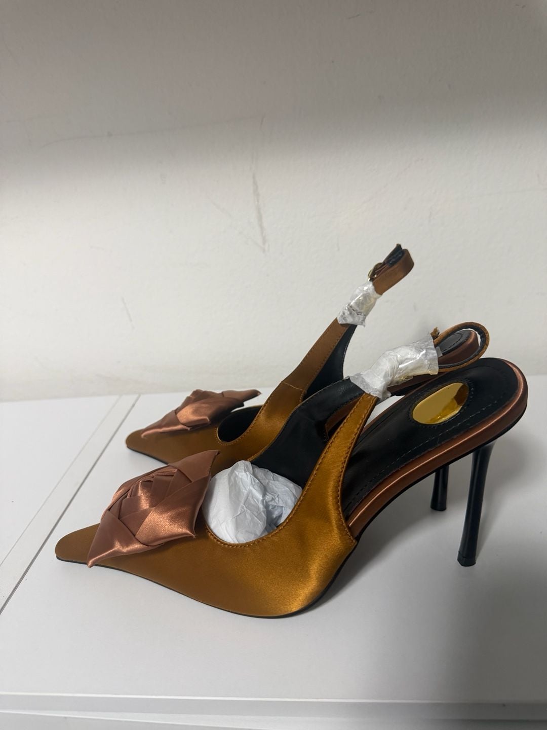 Satin Flower Decoration Pumps Evening Shoes Stiletto... From 59,16 € 3