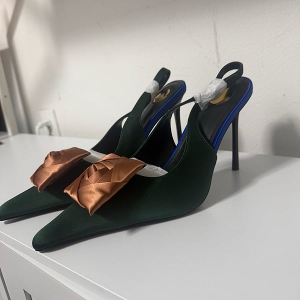 Womens Pointed Toe Slingbacks Sandals Runway Occident Nightclub Party Shoes Sexy