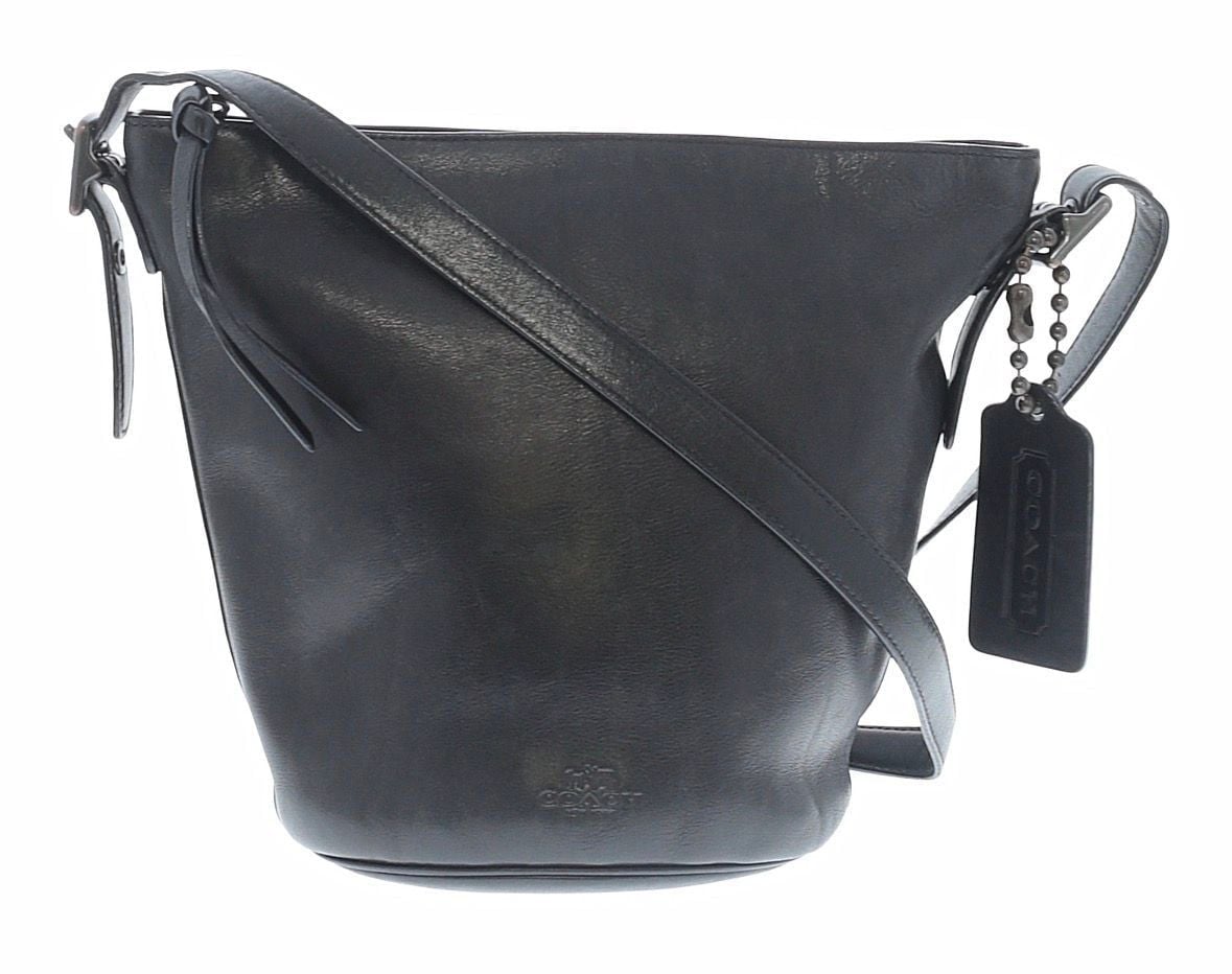 COACH Bleecker Leather Very Soft Port Duffle Feed Bucket 32282 Shoulder Bag - HTF 2