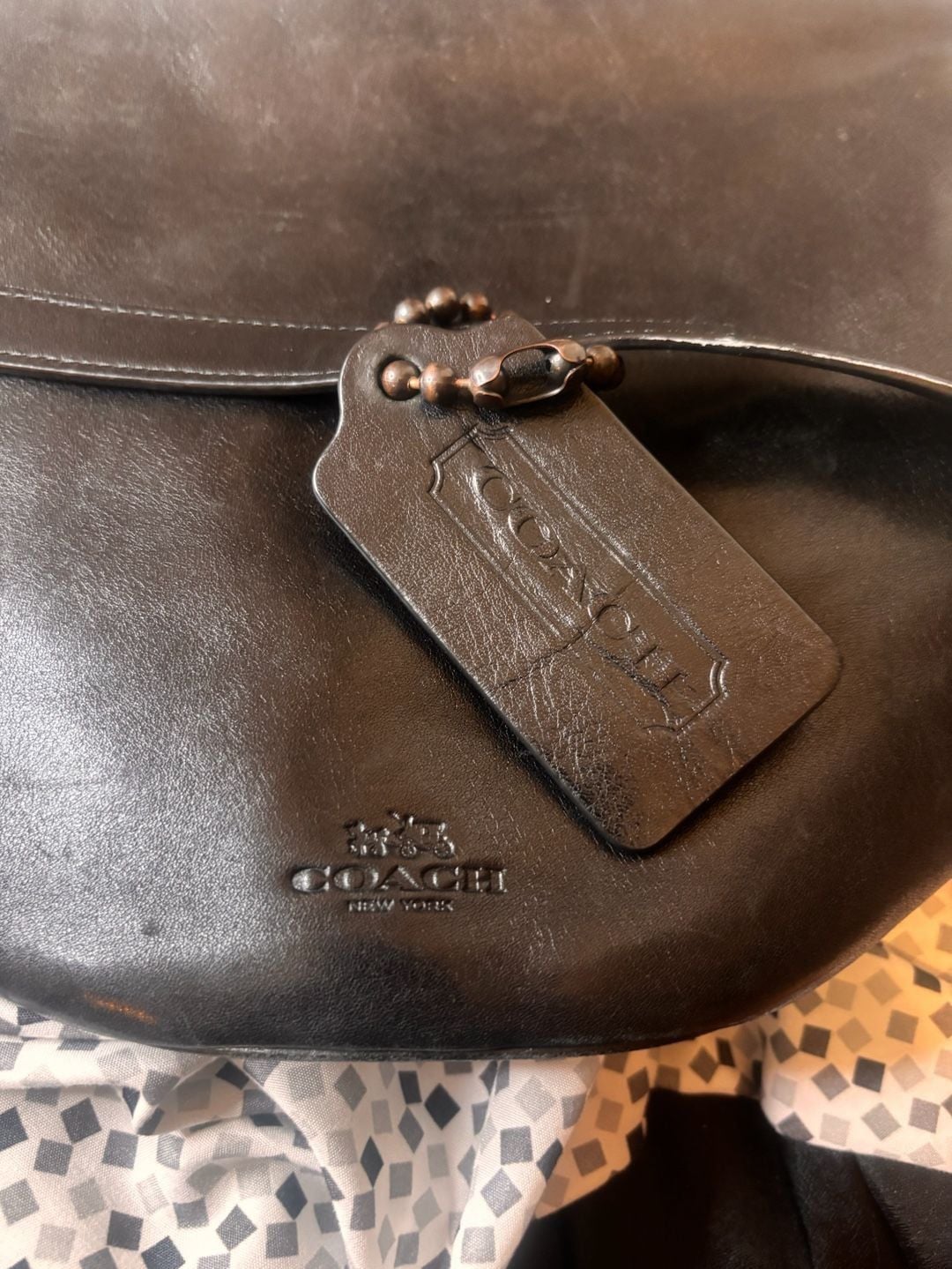 COACH Bleecker Leather Very Soft Port Duffle Feed Bucket 32282 Shoulder Bag - HTF 3