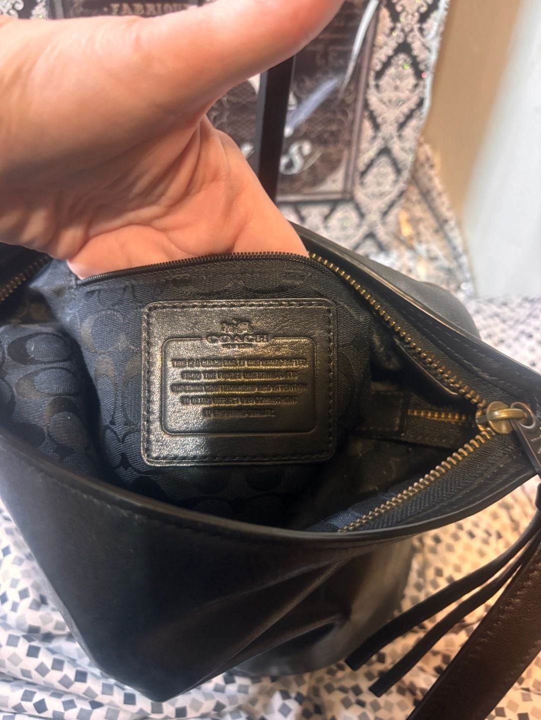 COACH Bleecker Leather Very Soft Port Duffle Feed Bucket 32282 Shoulder Bag - HTF 4