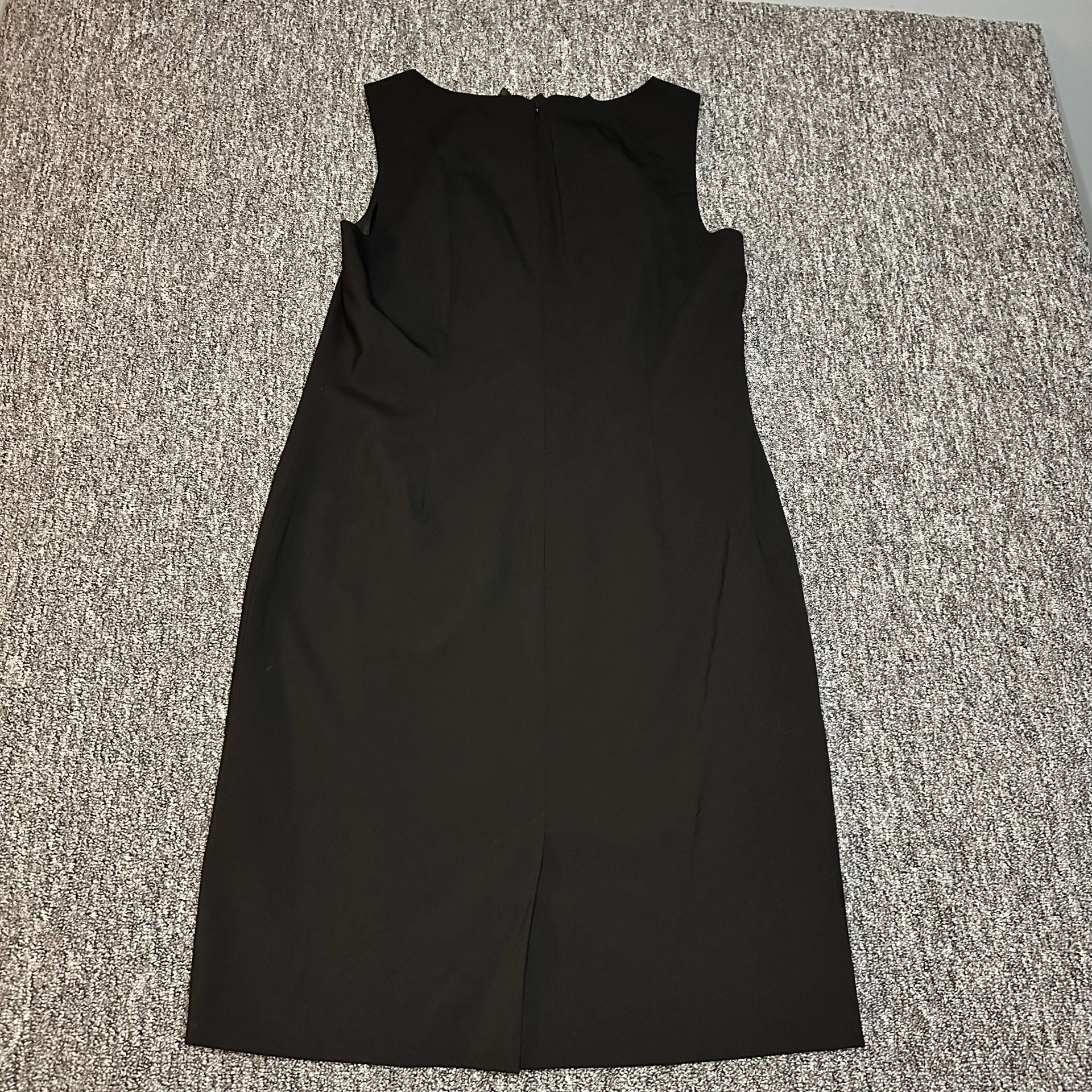 Ann Taylor Women’s Dress Virgin Wool and Silk Ruffle Sheath Dress Black NWOT 11