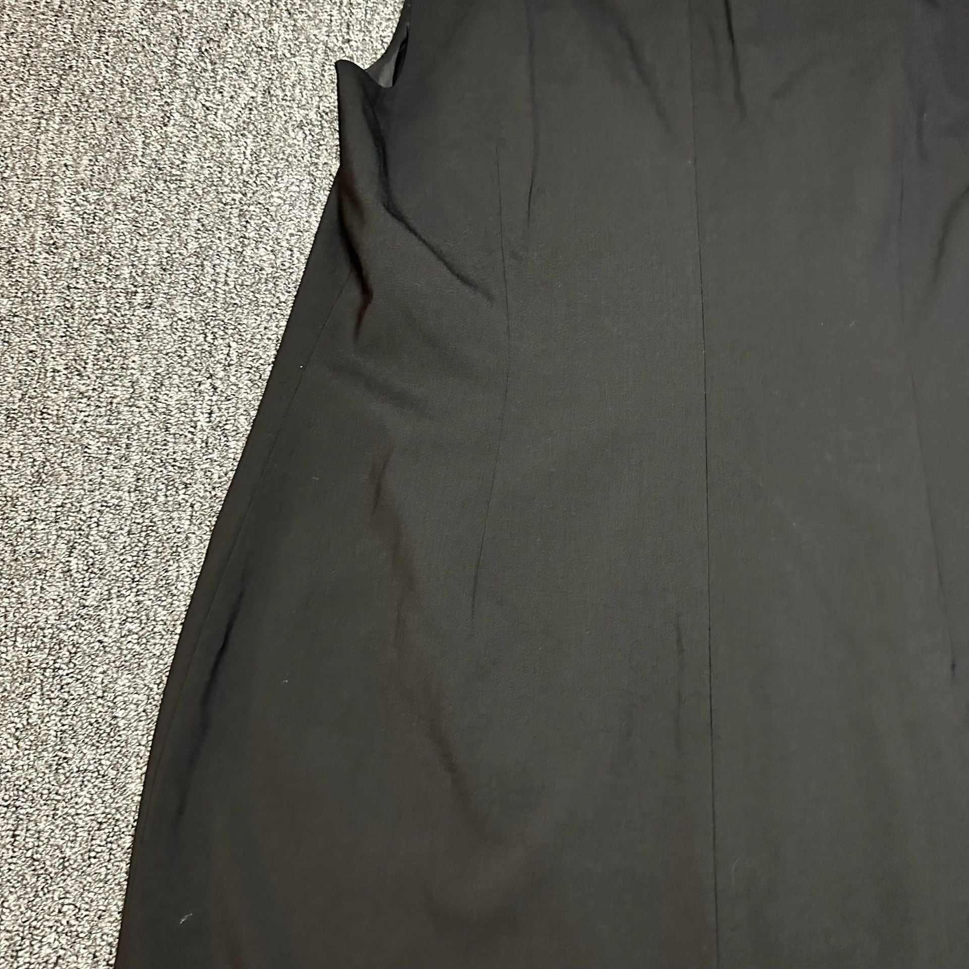 Ann Taylor Women’s Dress Virgin Wool and Silk Ruffle Sheath Dress Black NWOT 13