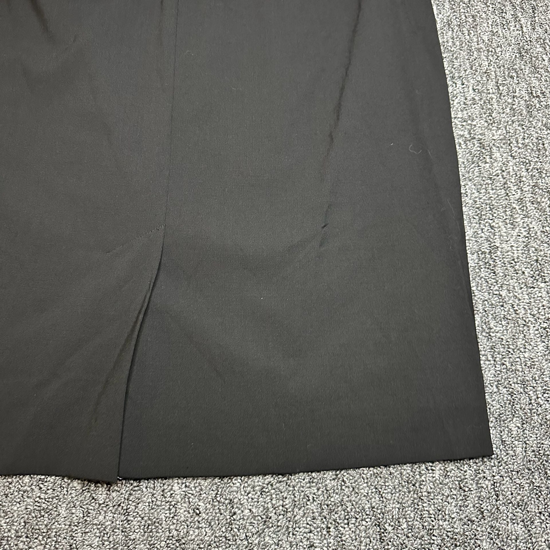 Ann Taylor Women’s Dress Virgin Wool and Silk Ruffle Sheath Dress Black NWOT 15