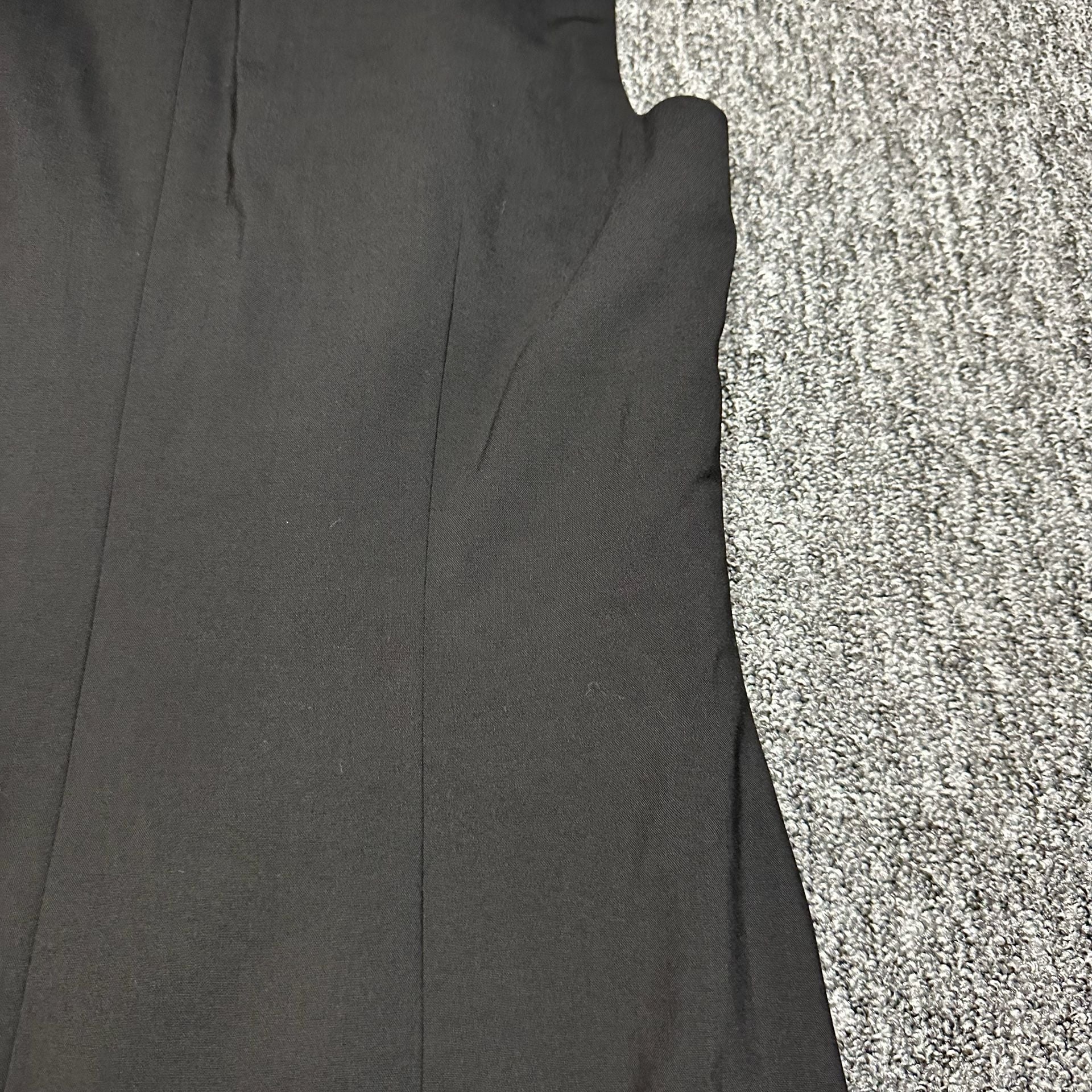 Ann Taylor Women’s Dress Virgin Wool and Silk Ruffle Sheath Dress Black NWOT 16