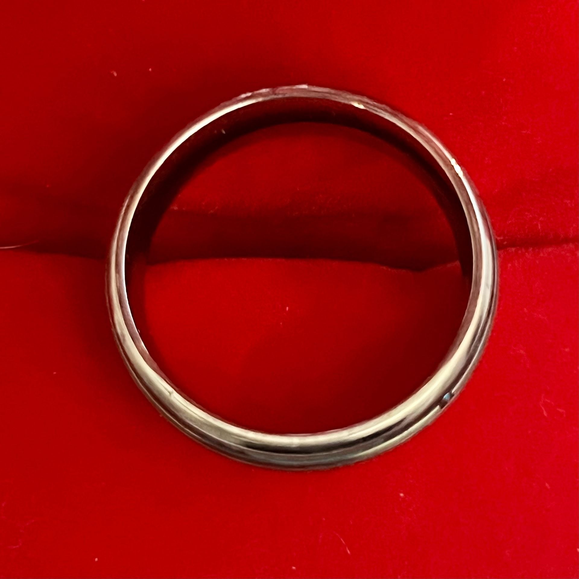 Tungsten Turquoise Koa Wood Polished Finish 6mm Silver Ring Size 12 6