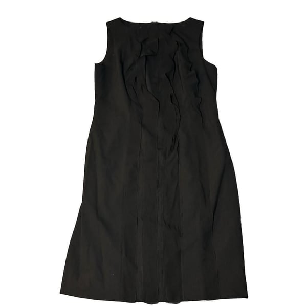 Ann Taylor Women’s Dress Virgin Wool and Silk Ruffle Sheath Dress Black NWOT