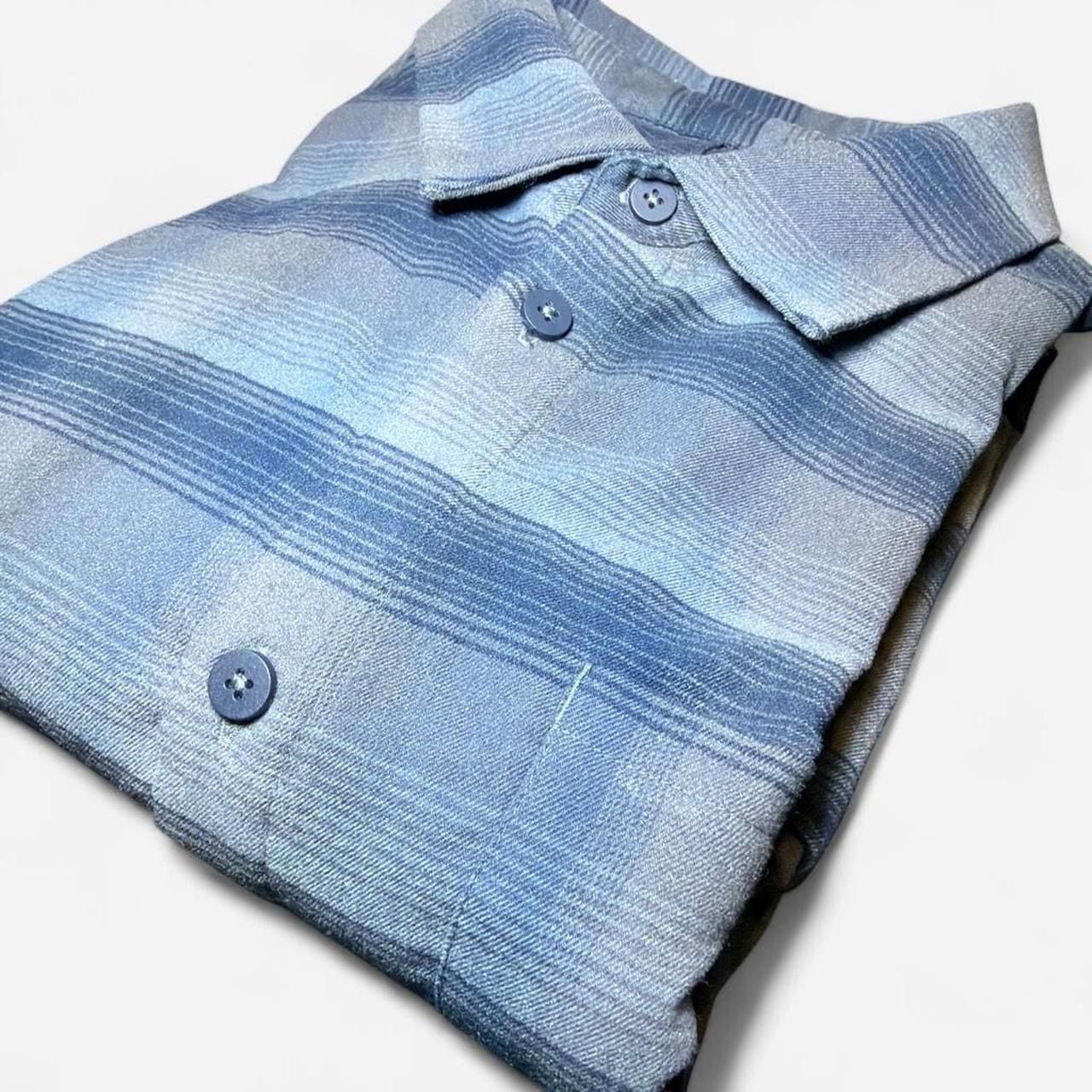 Lululemon Masons Peak Flannel Mens Large Long Sleeve Blue 2