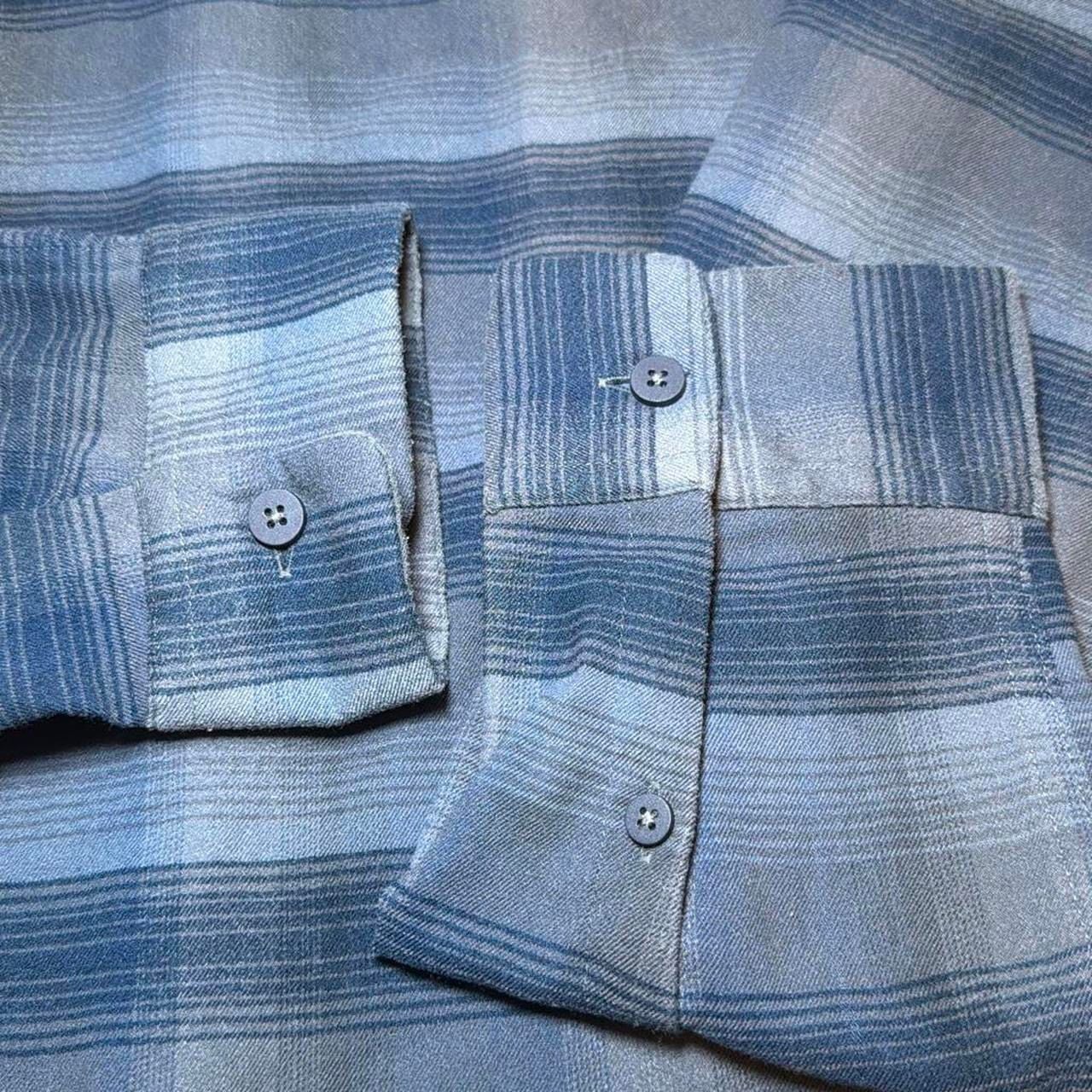 Lululemon Masons Peak Flannel Mens Large Long Sleeve Blue 6