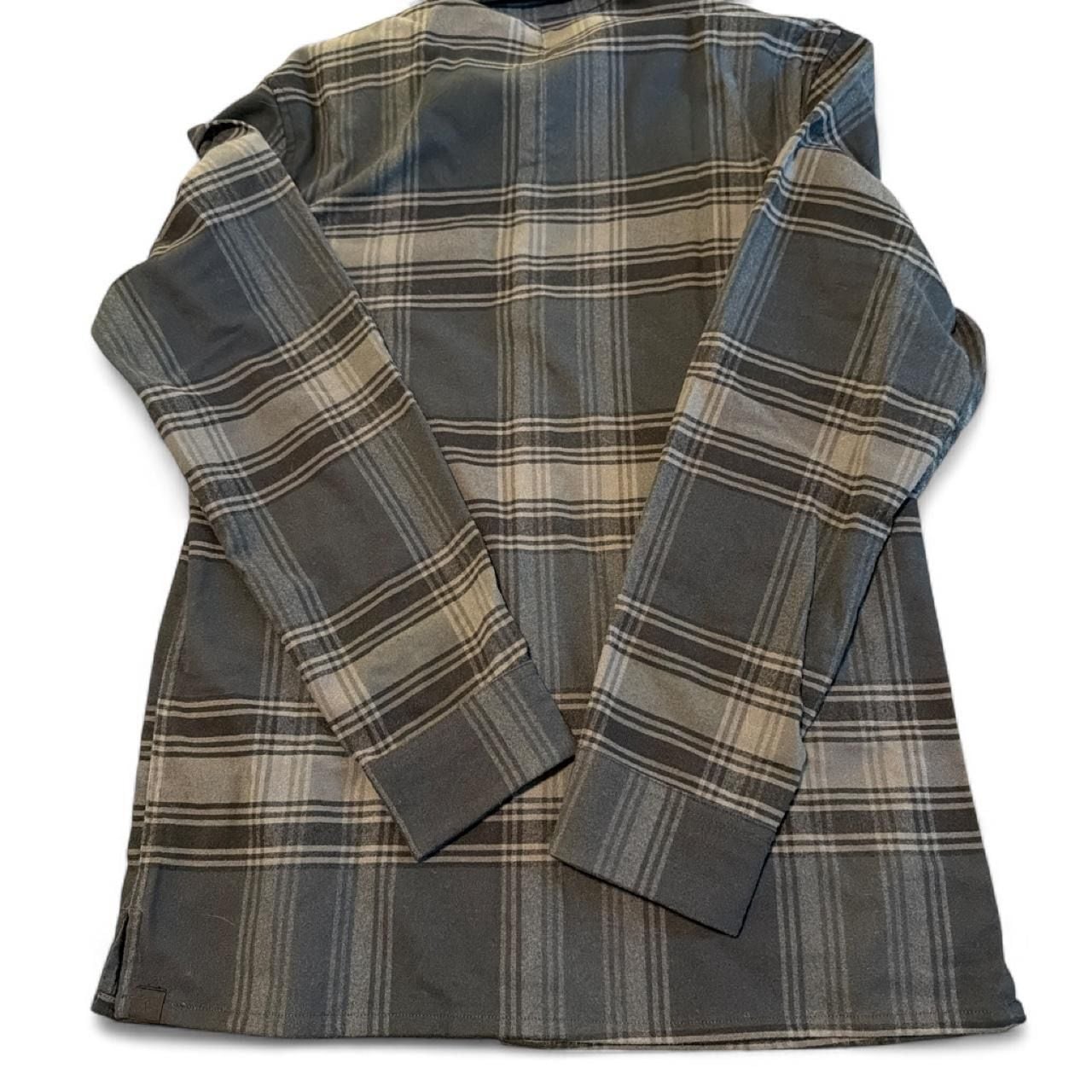 Lululemon Men's Gray Plaid Button Down Flannel Long Sleeve Mens Size Small 3