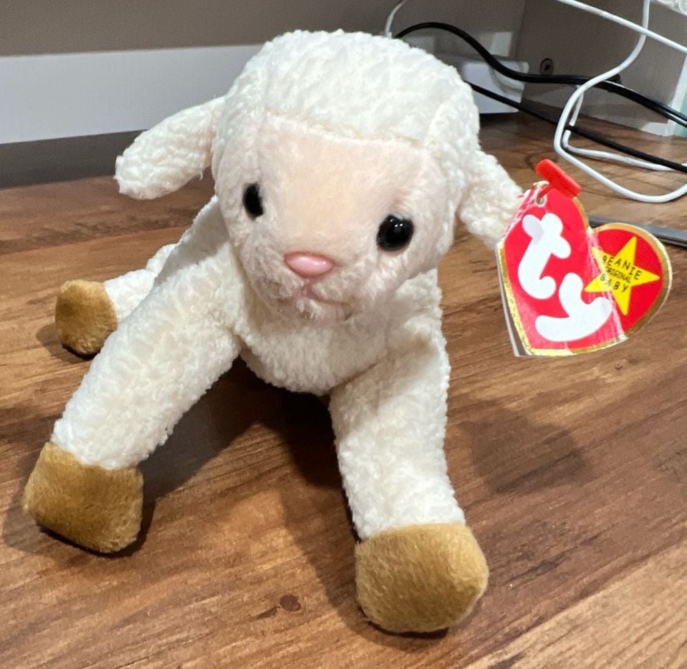 Ty Beanie Babies Ewey The Lamb Plush Toy Mint With Tags 1