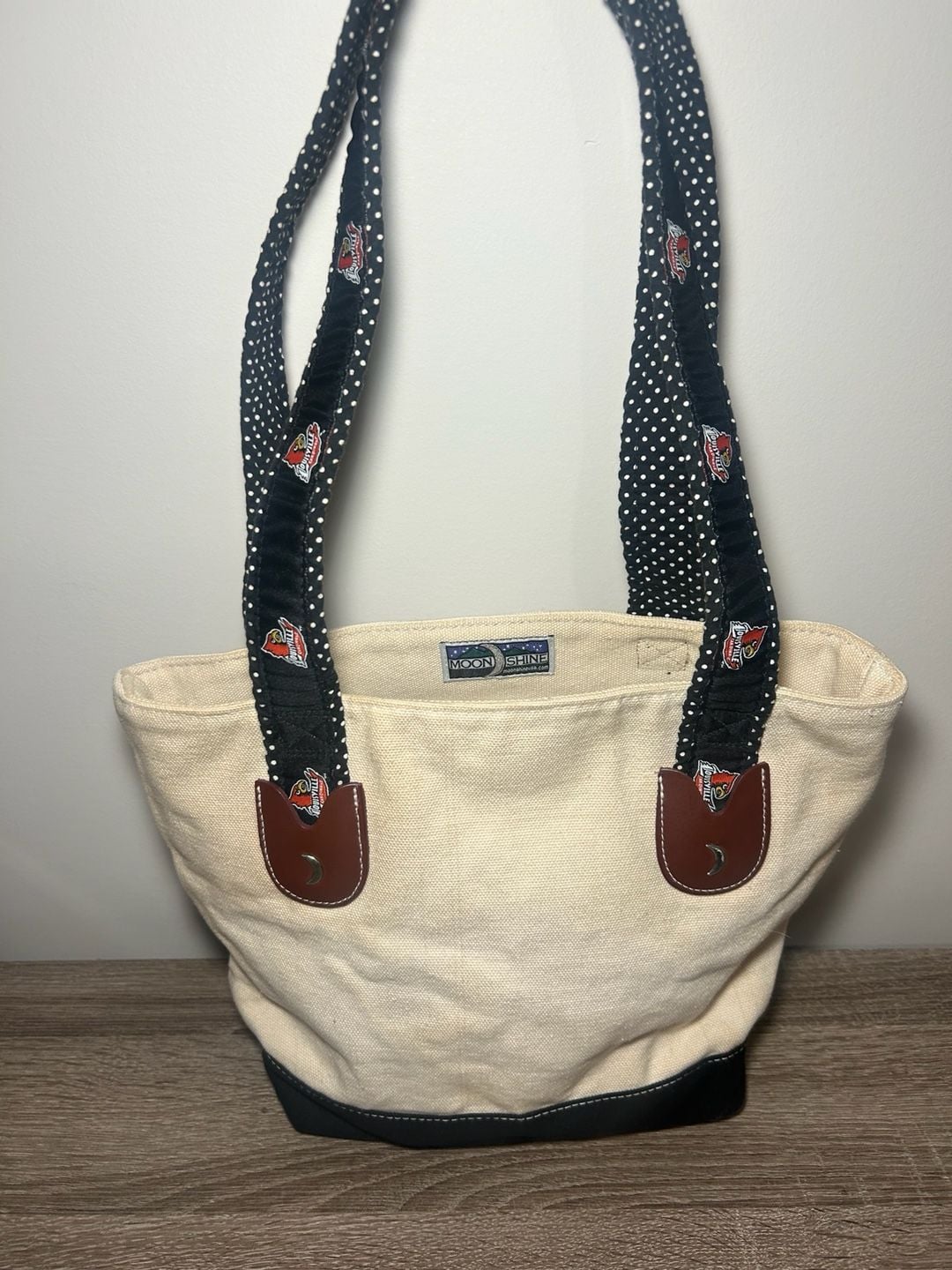 Moon Shine Louisville Cardinals Canvas Tote Bag 2