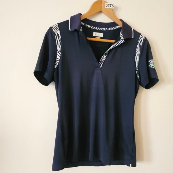 Golf Polo Shirt Blue Size S 276
