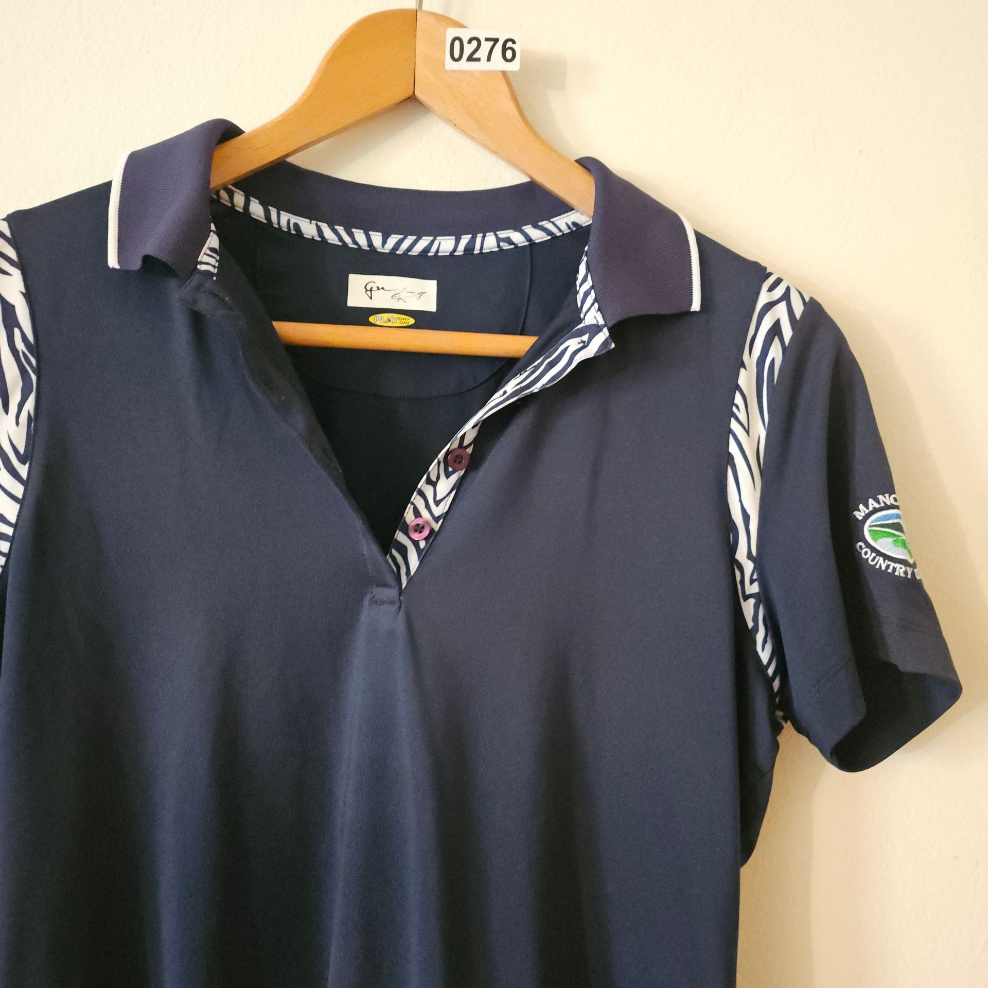 Golf Polo Shirt Blue Size S 276 3
