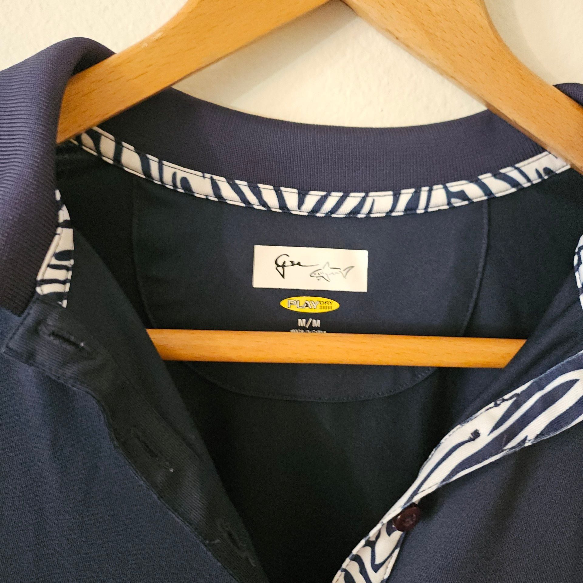Golf Polo Shirt Blue Size S 276 4