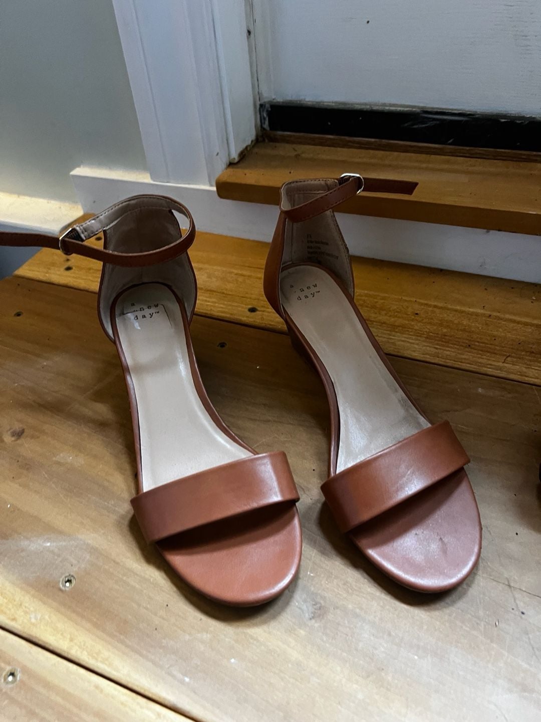 Brown Ankle Strap Heels 2