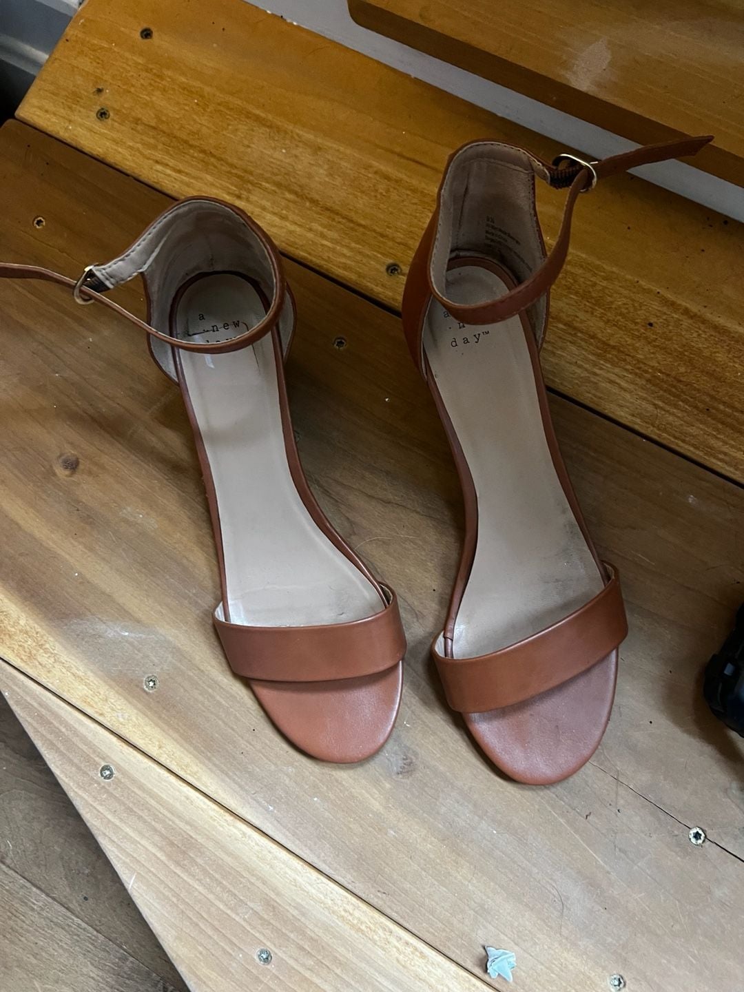 Brown Ankle Strap Heels 3